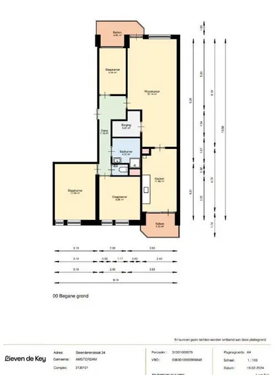 Appartement Steenderenstraat, Amsterdam
