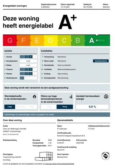 Laan van Wateringse Veld , 2548CP, Den Haag, Zuid-Holland