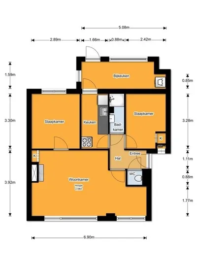 Jacob van Campenlaan , 1222KB, Hilversum, Noord-Holland
