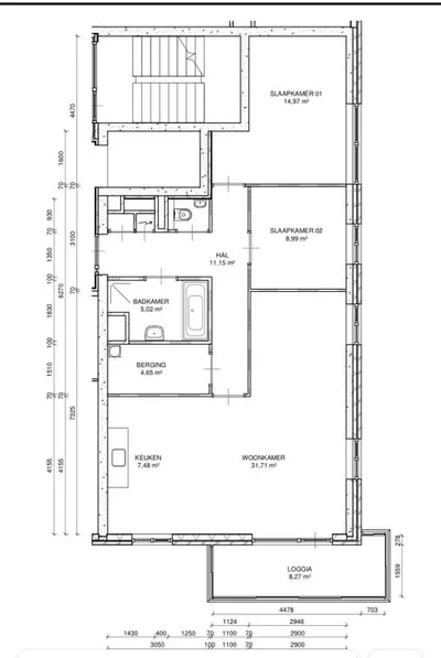 Appartement Albardagracht, Amsterdam