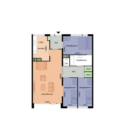 Appartement Jan Evertsenlaan, Voorschoten