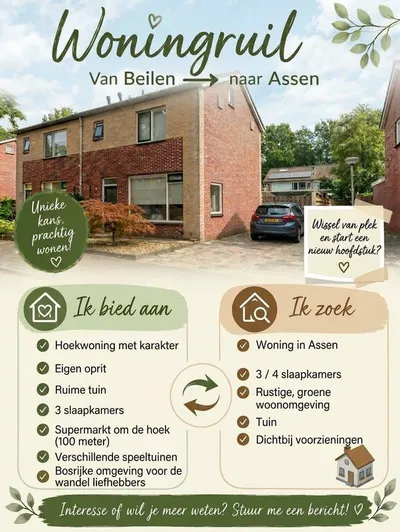 Appartement Gruttolaan, Beilen